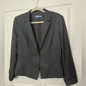 Antonio Melani‎ Melissa Women's Blazer Gray Size 14 One Button Jacket